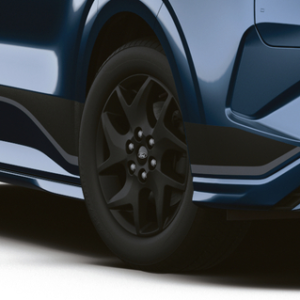 Platišče iz lahke zlitine 17" s 5 kraki, mat črna